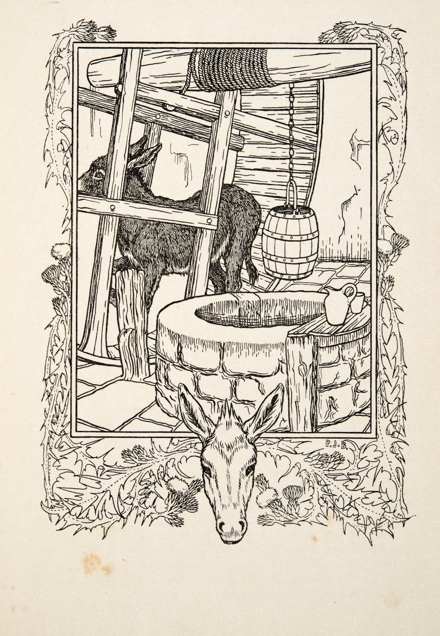 Attingere acqua, da A Hundred Anecdotes of Animals, pub. 1924 da Percy J. Billingshurst