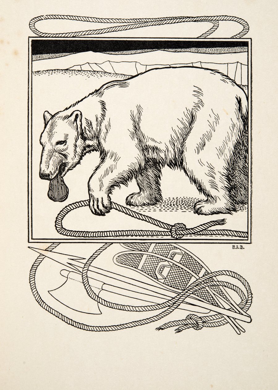 Bruin saggio, da A Hundred Anecdotes of Animals, pub. 1924 da Percy J. Billingshurst