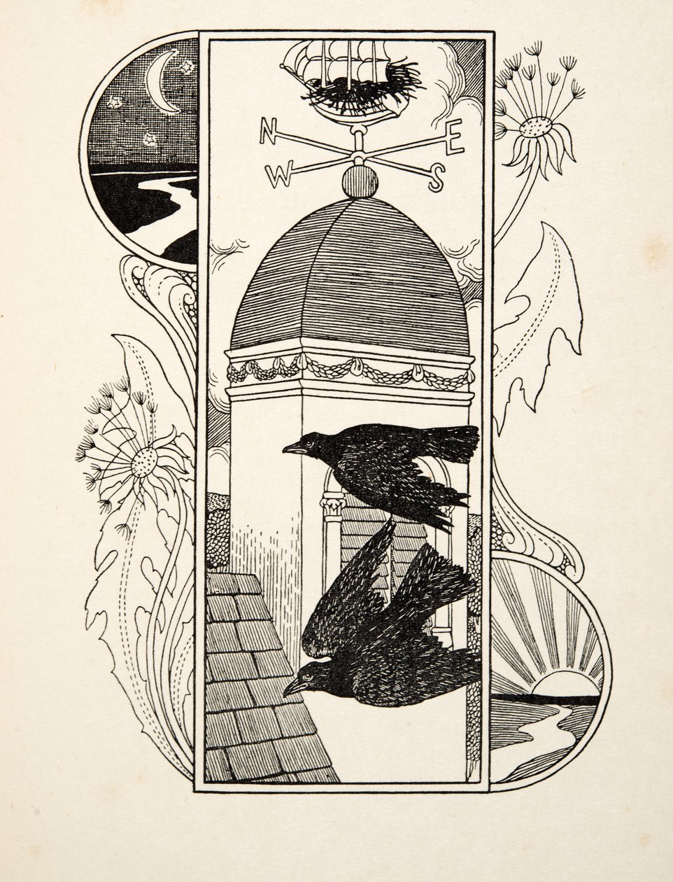 Corvi strani, da Cento aneddoti di animali, pub. 1924 da Percy J. Billingshurst