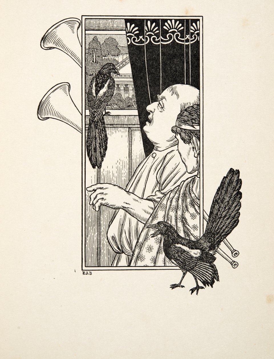 Studiare, da A Hundred Anecdotes of Animals, pub. 1924 da Percy J. Billingshurst