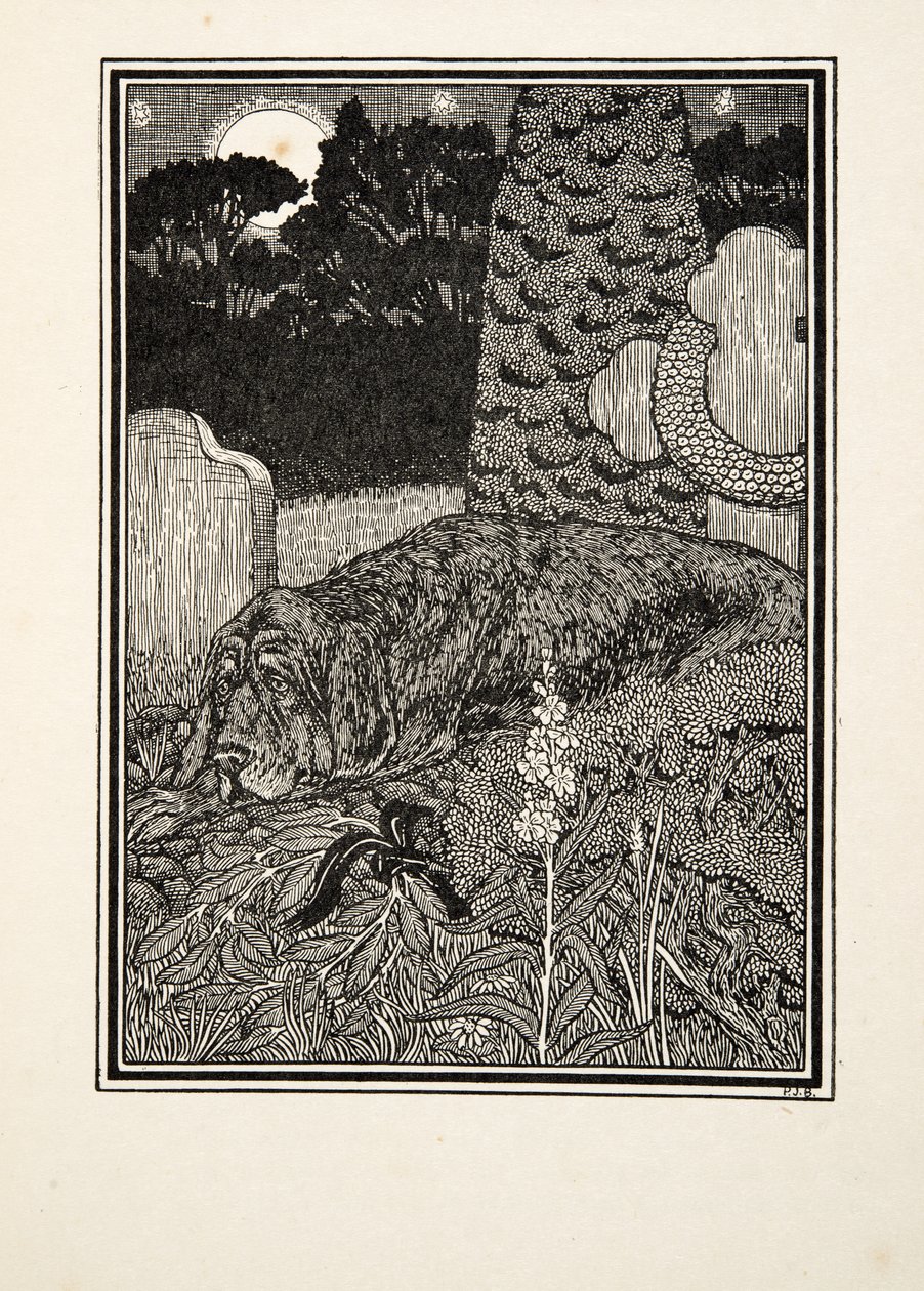 Il cane di Montargis, da A Hundred Anecdotes of Animals, pub. 1924 da Percy J. Billingshurst