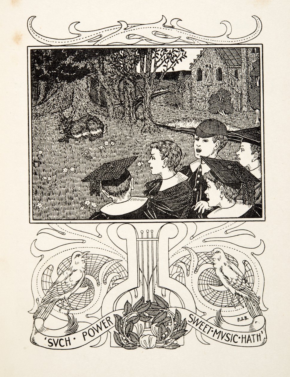 Il Potere della Musica, da Cento Aneddoti di Animali, pub. 1924 da Percy J. Billingshurst