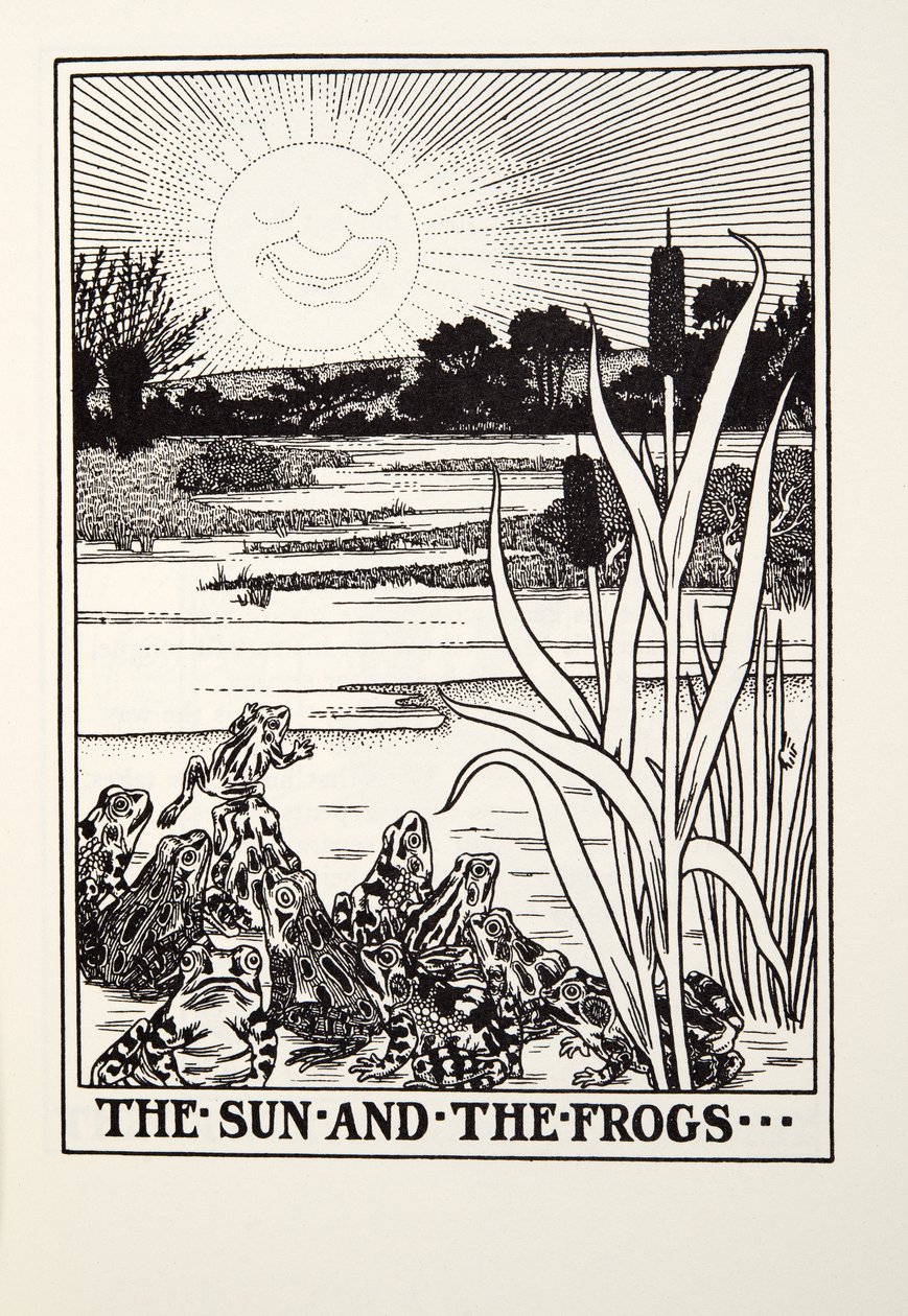 Il sole e le rane, dalle Favole di Fontaine da Percy J. Billingshurst