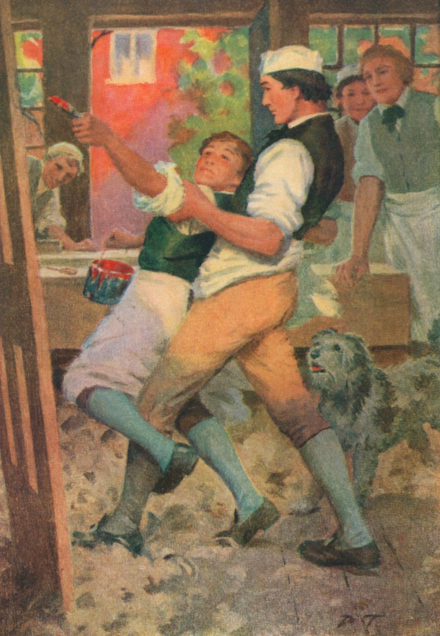Illustrazione per Adam Bede di George Eliot (litografia a colori) da Percy Tarrant