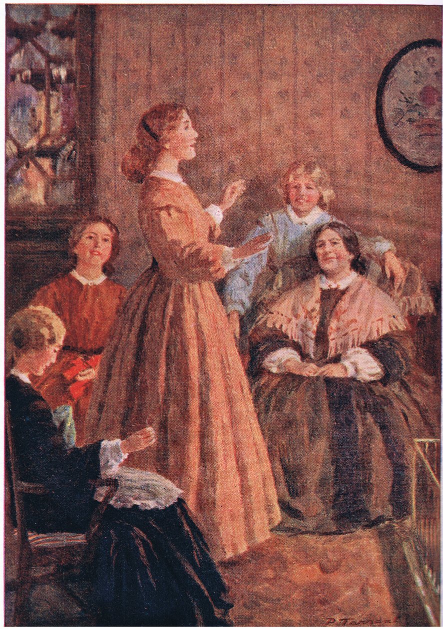 "Pensate alle vostre misericordie, bambini, pensate alle vostre misericordie", da Piccole Donne pubblicato da Associated Newspapers Limited, c.1940 da Percy Tarrant