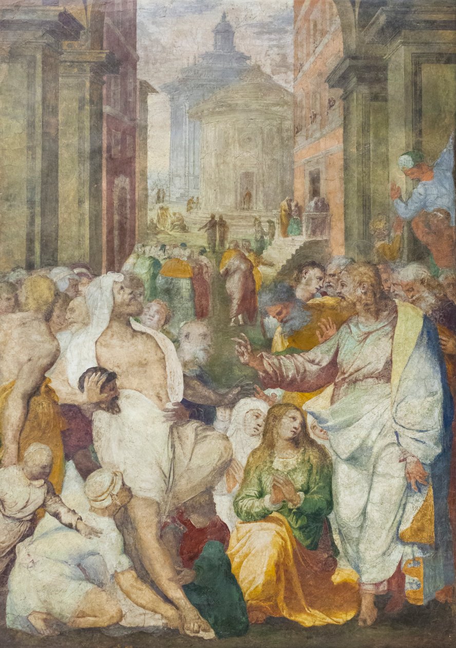 La resurrezione di Lazzaro da Perino del (1501 47) Vaga