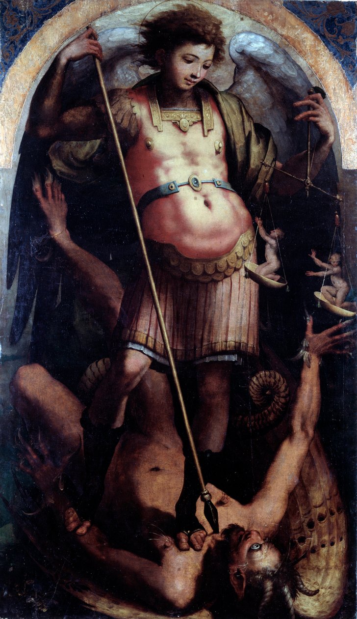 San Michele, Pannello centrale da Perino del Vaga