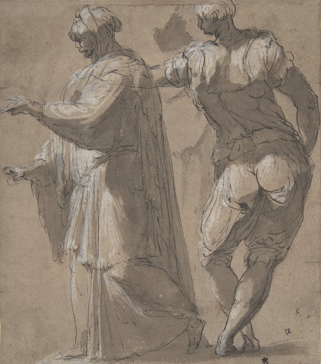 Due figure maschili in piedi, 1501-47 da Perino del Vaga