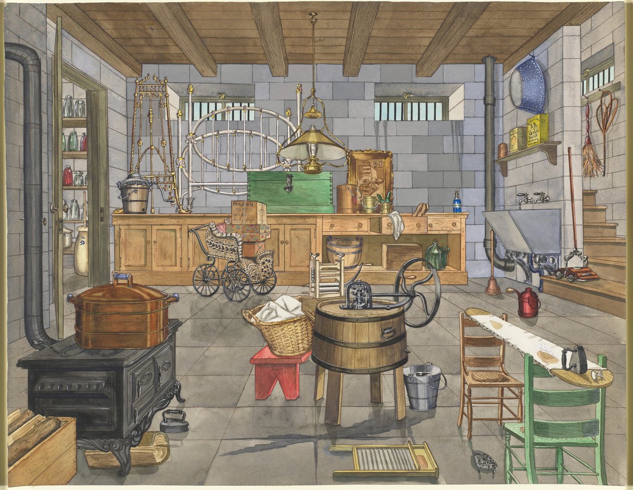 Cantina di una casa urbana, 1910 da Perkins Harnly
