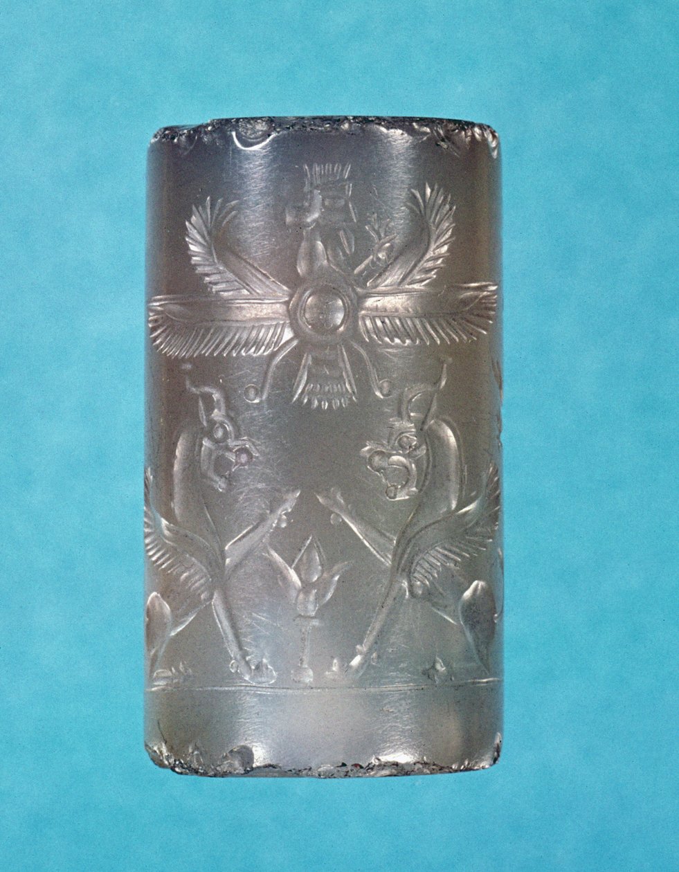 Sigillo cilindrico achemenide, dinastia persiana, VII secolo a.C. da Persian School
