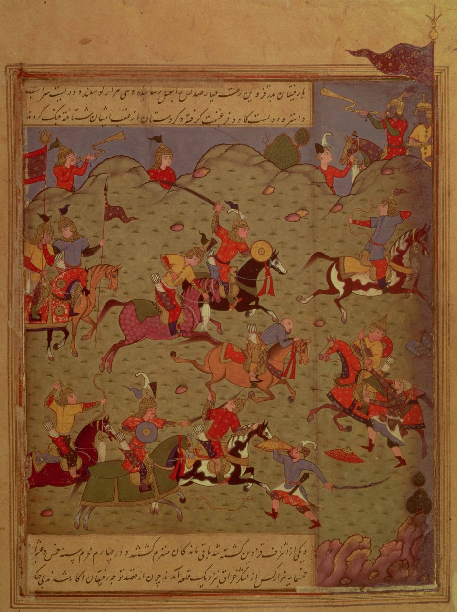 Codrington MS (No.249A). Una scena di battaglia, dall