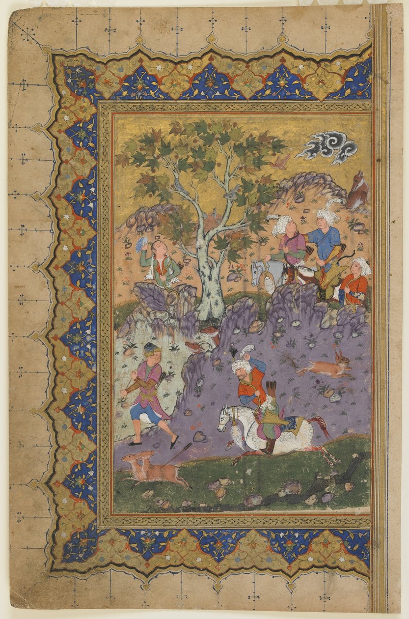 Un principe a caccia, c.1600 da Persian School