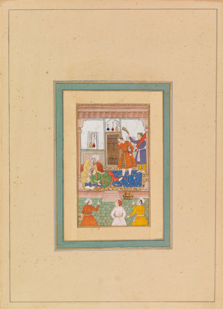 Interno con figure da Persian School