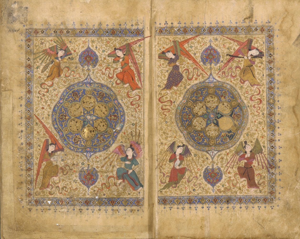 Khamsa (Quintetto) di Khwaju Kirmani, Shiraz, Iran, periodo Timurid, 1437-38 da Persian School