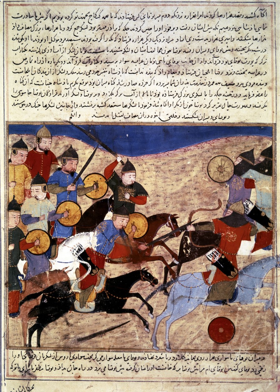 Storia dei MONGOLI: Guerrieri mongoli da Persian School