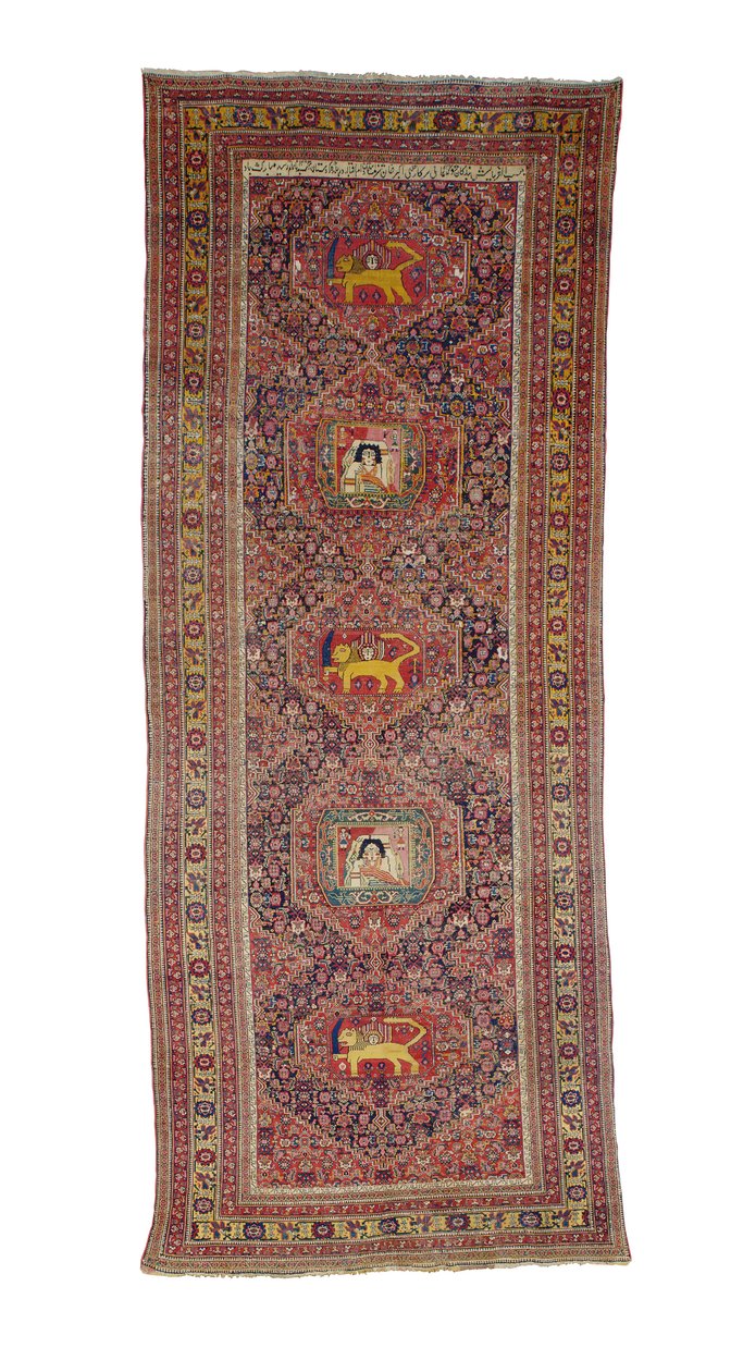 Tappeto da galleria Senneh, Persia occidentale, 1837 da Persian School