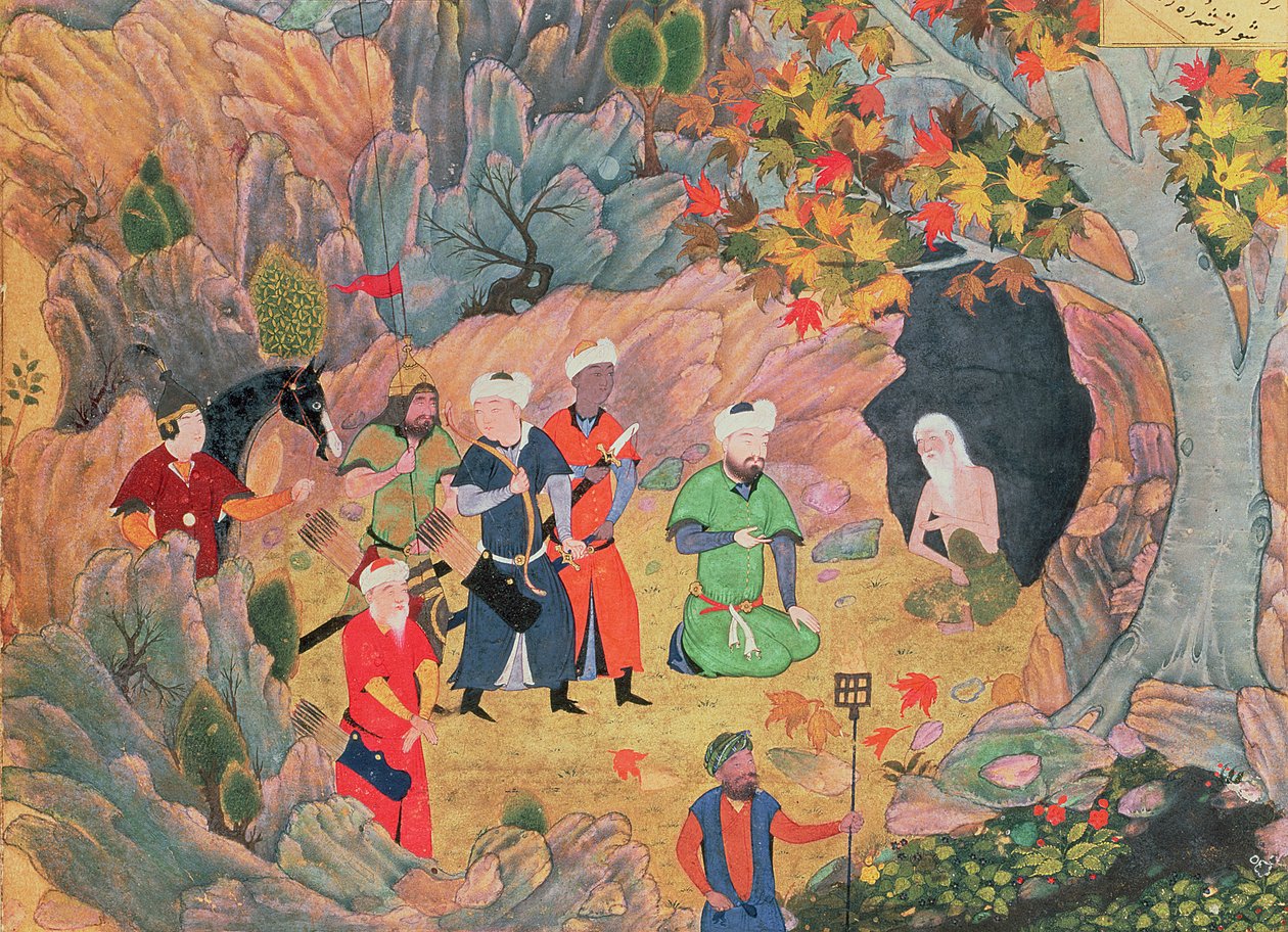 Il sultano Iskandar visita un eremita, dal 