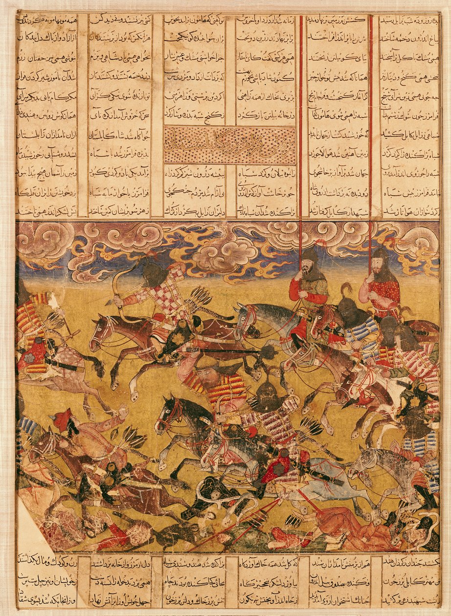 La carica dei cavalieri di Faramouz, illustrazione dal 