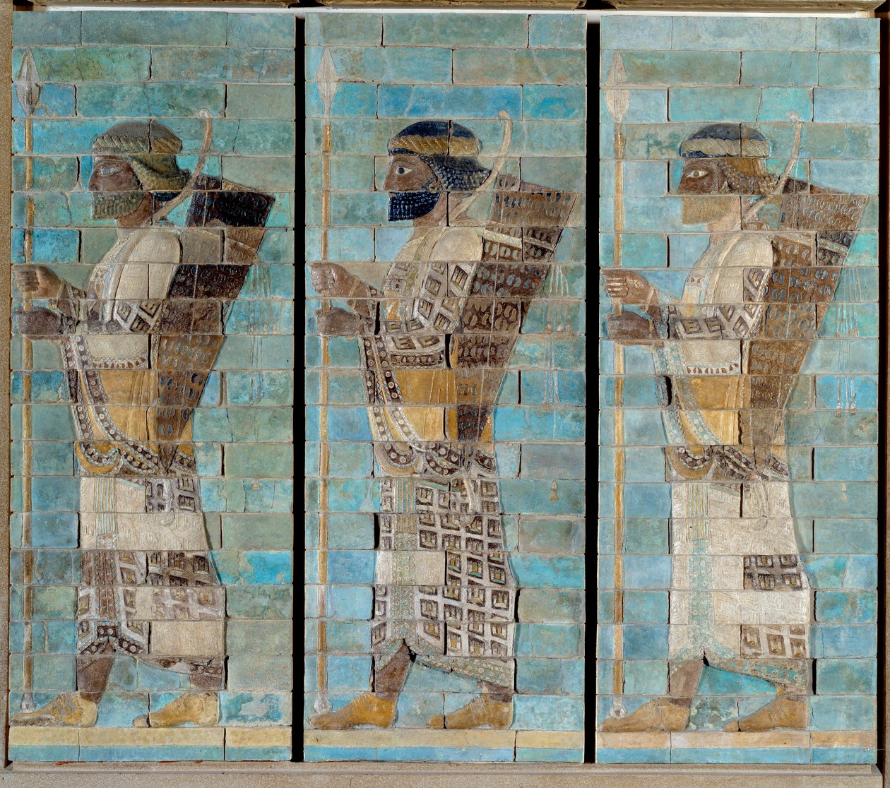 Il fregio degli arcieri, dal palazzo di Dario I, re di Persia, a Susa da Persian School