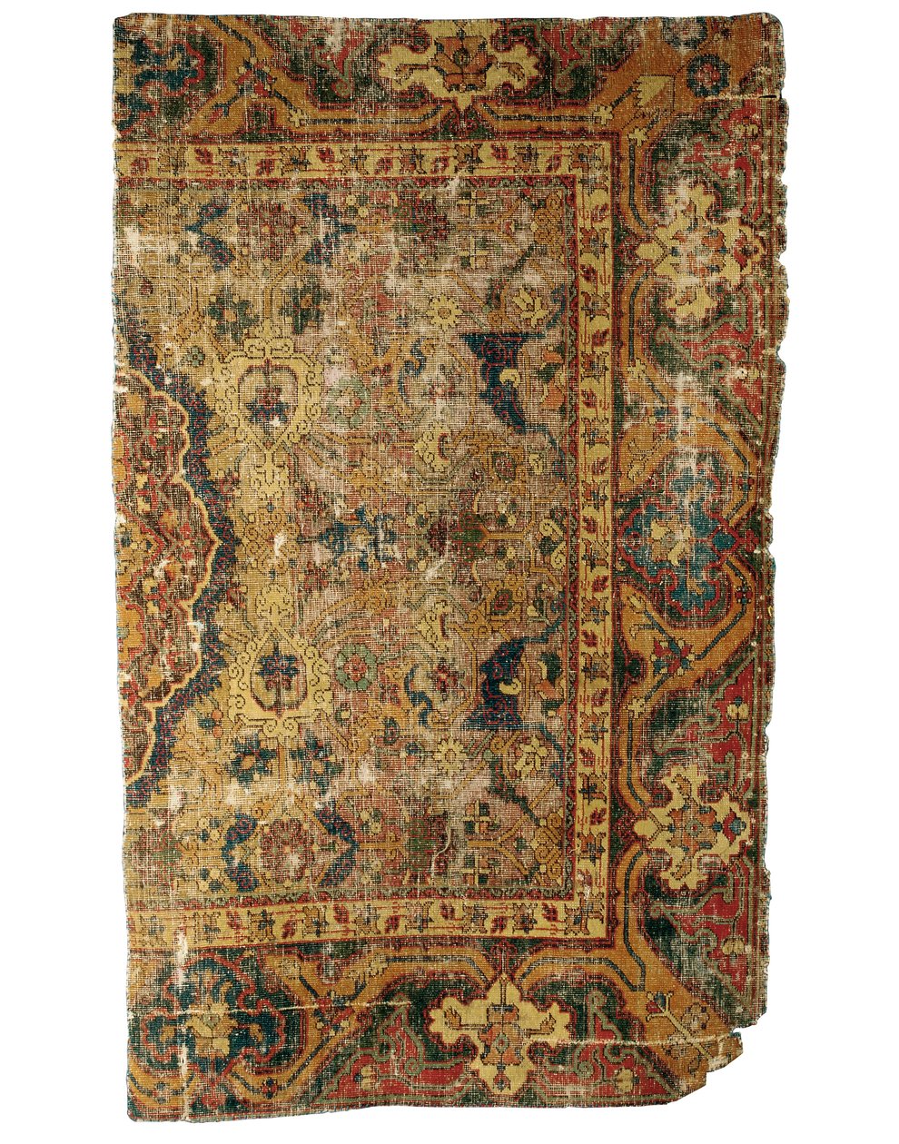 Frammento di tappeto medaglione Tabriz insolito, Nord Ovest Persia, prima metà del XVI secolo da Persian School