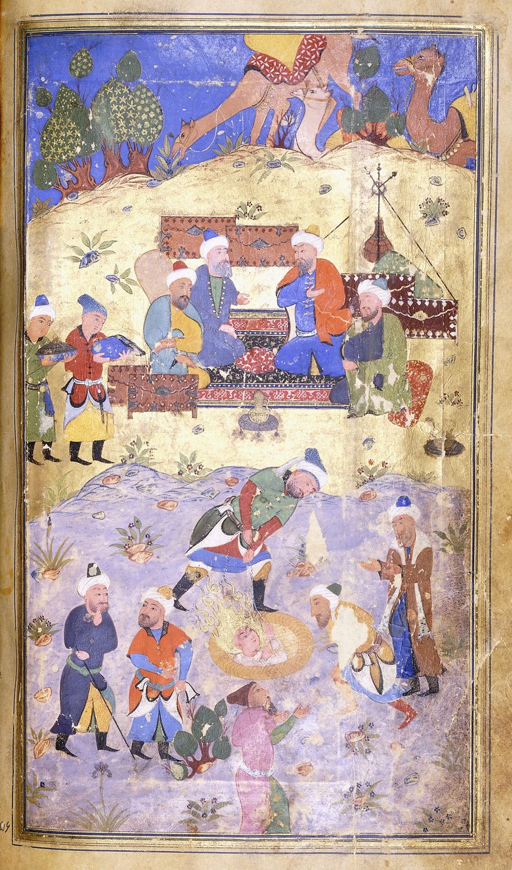 Yusuf viene salvato dalla fossa, c.1492-3 da Persian School