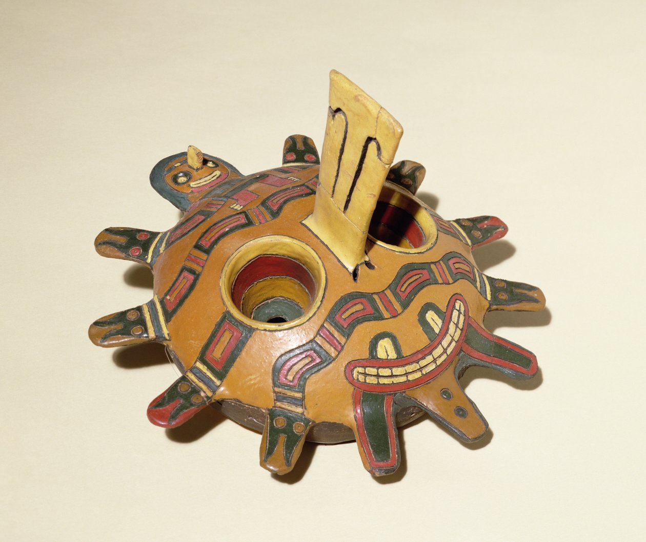 Maschera funeraria, da Paracas, 300 a.C.-1 d.C. da Peruvian School
