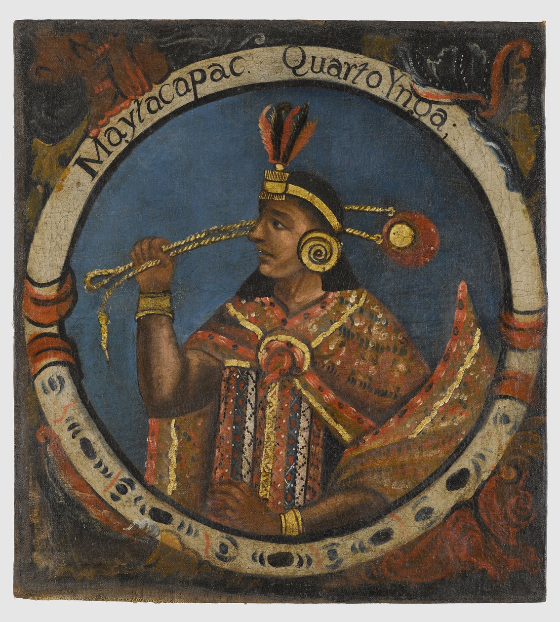 Mayta Capac, quarto re Inca, metà XVIII secolo da Peruvian School
