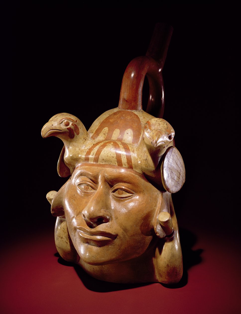 Vaso ritratto in ceramica, Mochica da Peruvian School
