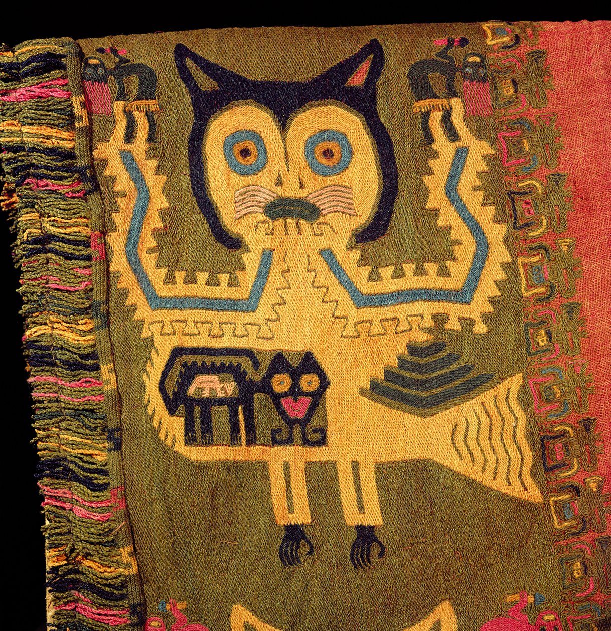 Figura di giaguaro in lana, Cultura Paracas, c.1500 a.C. da Peruvian School