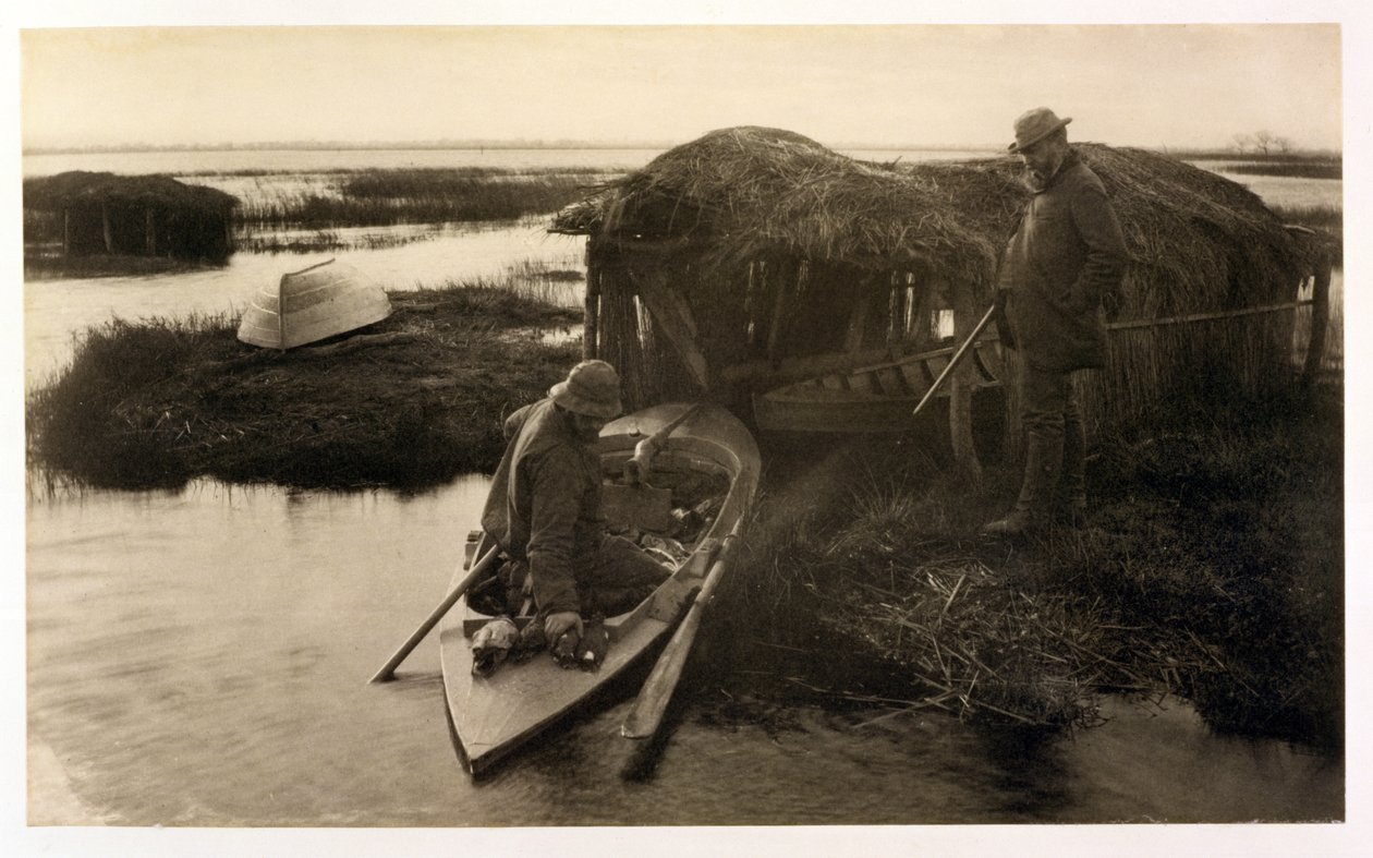 Il ritorno del cacciatore, Vita e paesaggio sui Norfolk Broads, c.1886 da Peter Emerson und Thomas Goodall