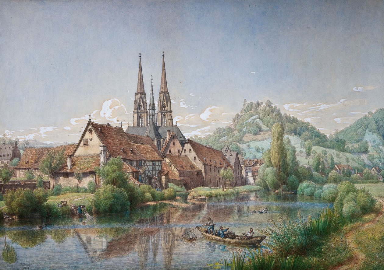 Vista su Marburg da Peter Becker