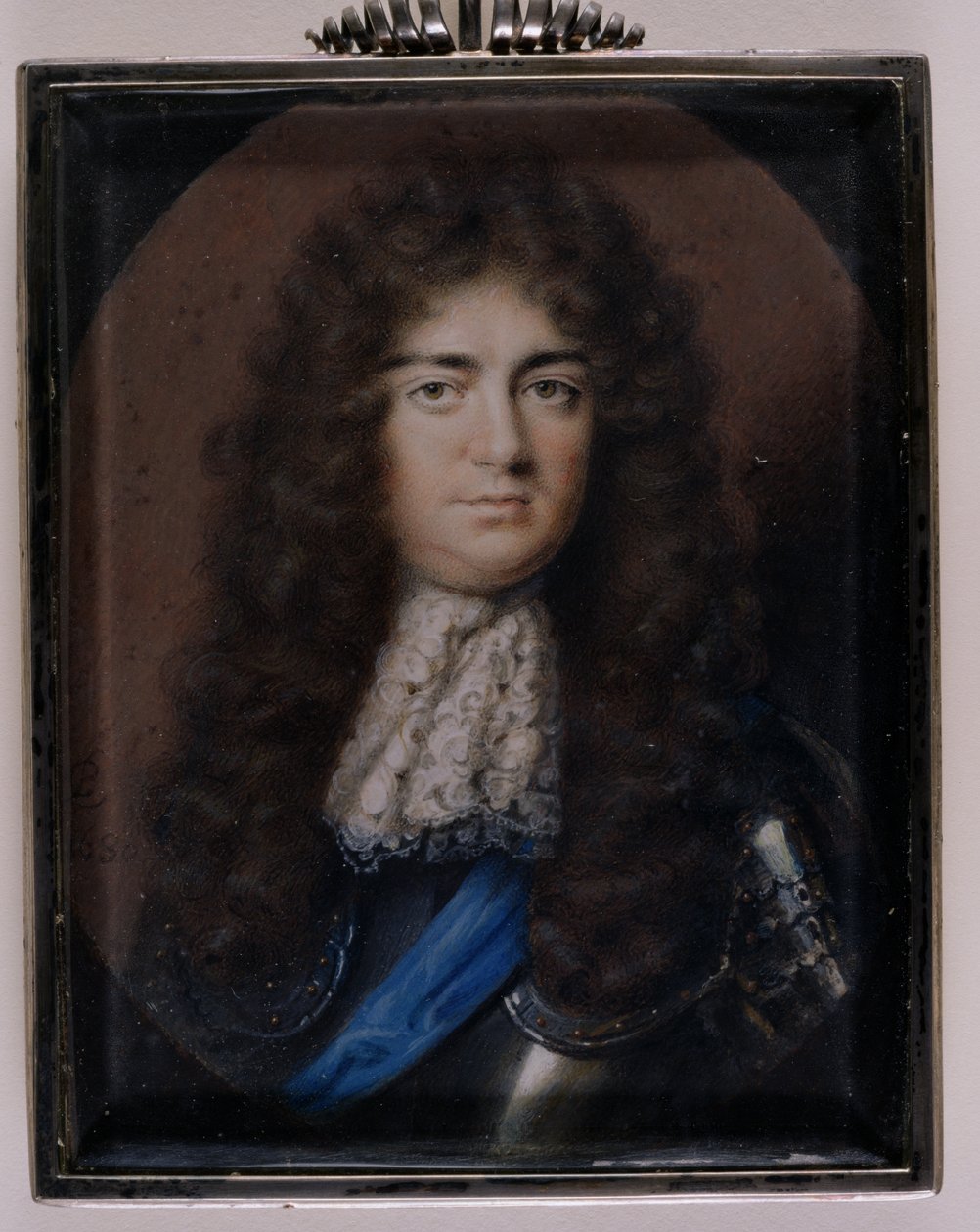 Ritratto in miniatura di Christopher Monck, 2° Duca di Albemarle (1653-88) 1680 da Peter Cross