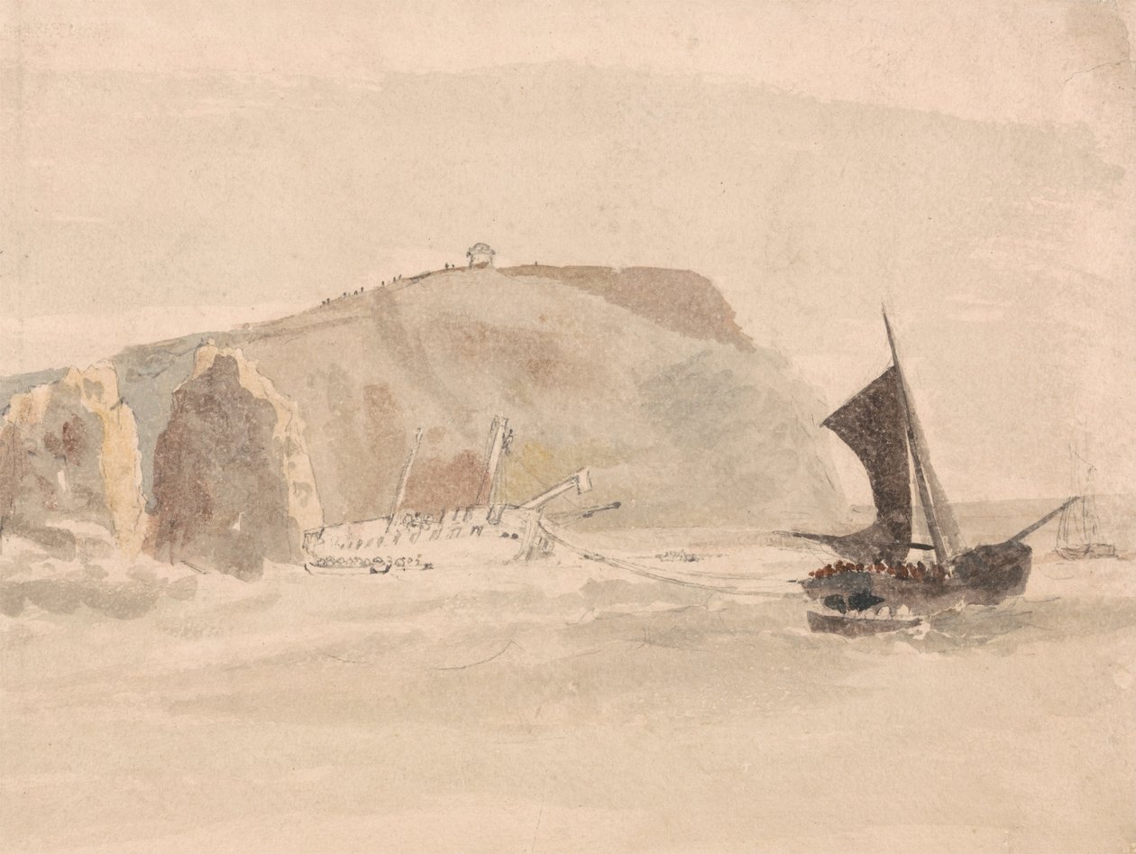 Naufragio al largo delle Needles, Isola di Wight da Peter de Wint