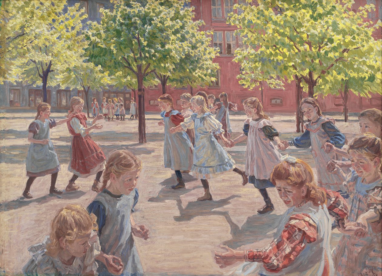 Bambini che Giocano, Piazza Enghave da Peter Marius Hansen