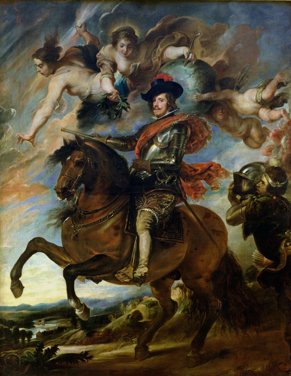 Ritratto equestre di re Filippo IV di Spagna (1605-65) c.1645 da Peter Paul Rubens