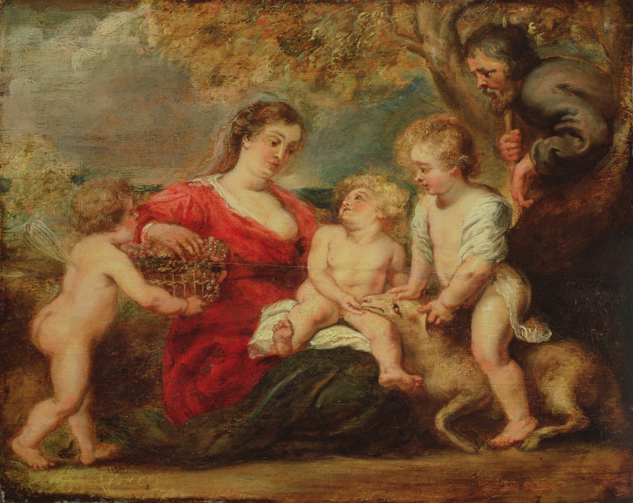Sacra Famiglia in un paesaggio da Peter Paul Rubens