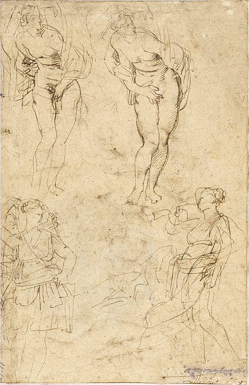Schizzi delle figlie di Cecrope da Peter Paul Rubens