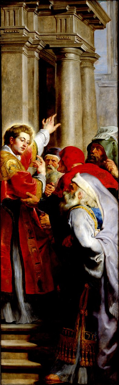 San Stefano predica, dal Trittico di San Stefano da Peter Paul Rubens