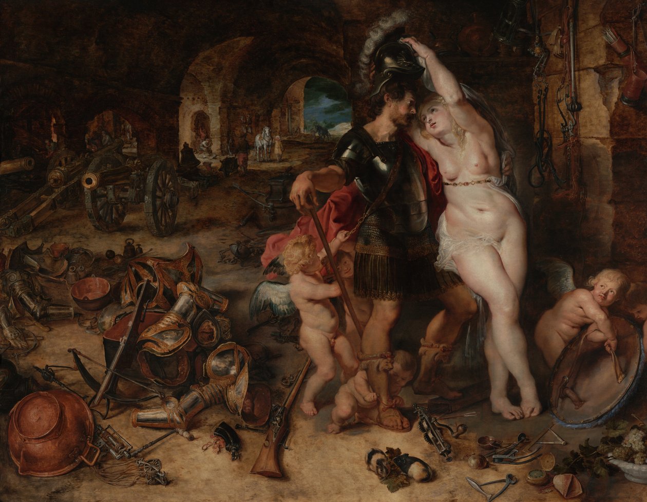 Il ritorno dalla guerra: Marte disarmato da Venere da Peter Paul Rubens