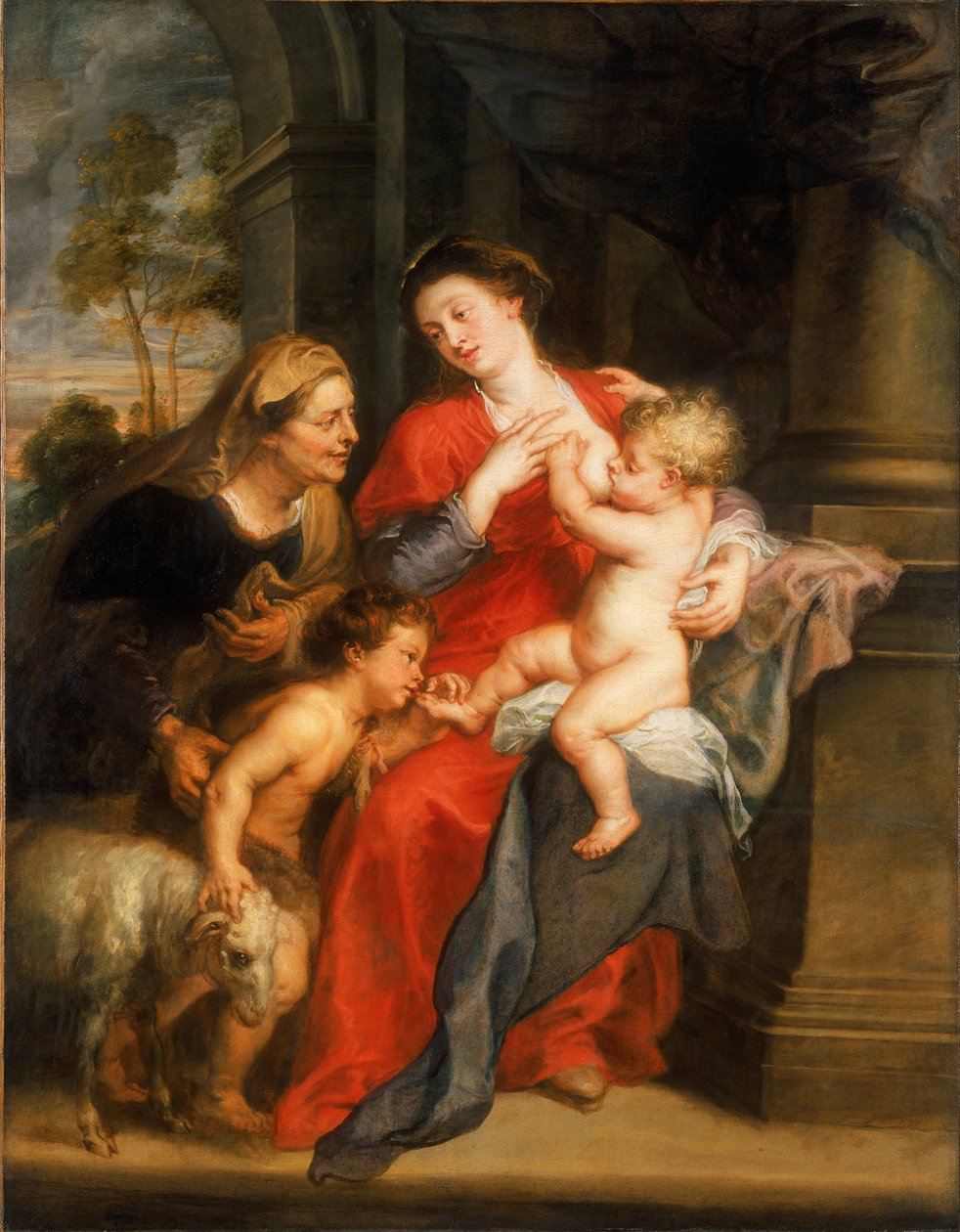 La Vergine e il Bambino con i Santi Elisabetta e Giovanni Battista da Peter Paul Rubens