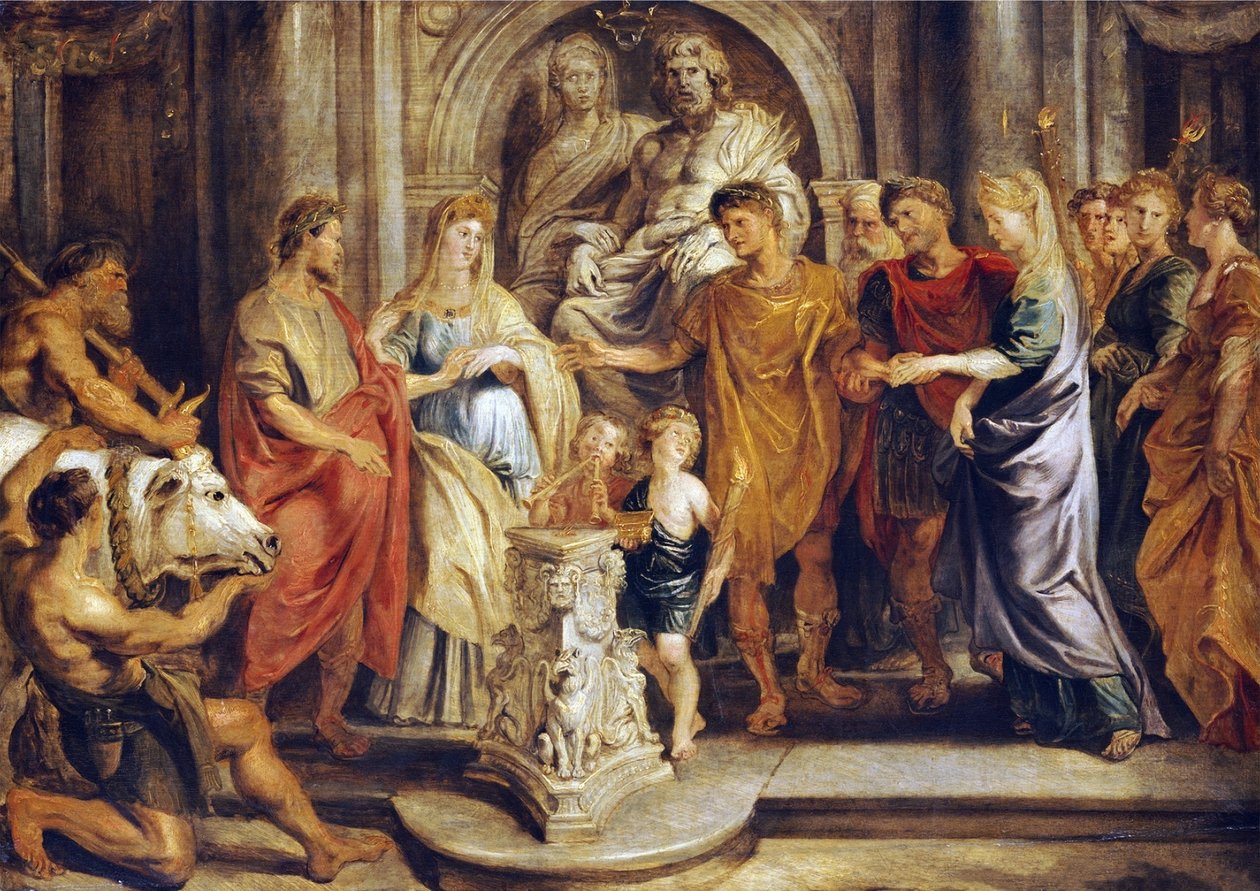 Il matrimonio di Costantino e Fausta e di Costanza e Licinio da Peter Paul Rubens