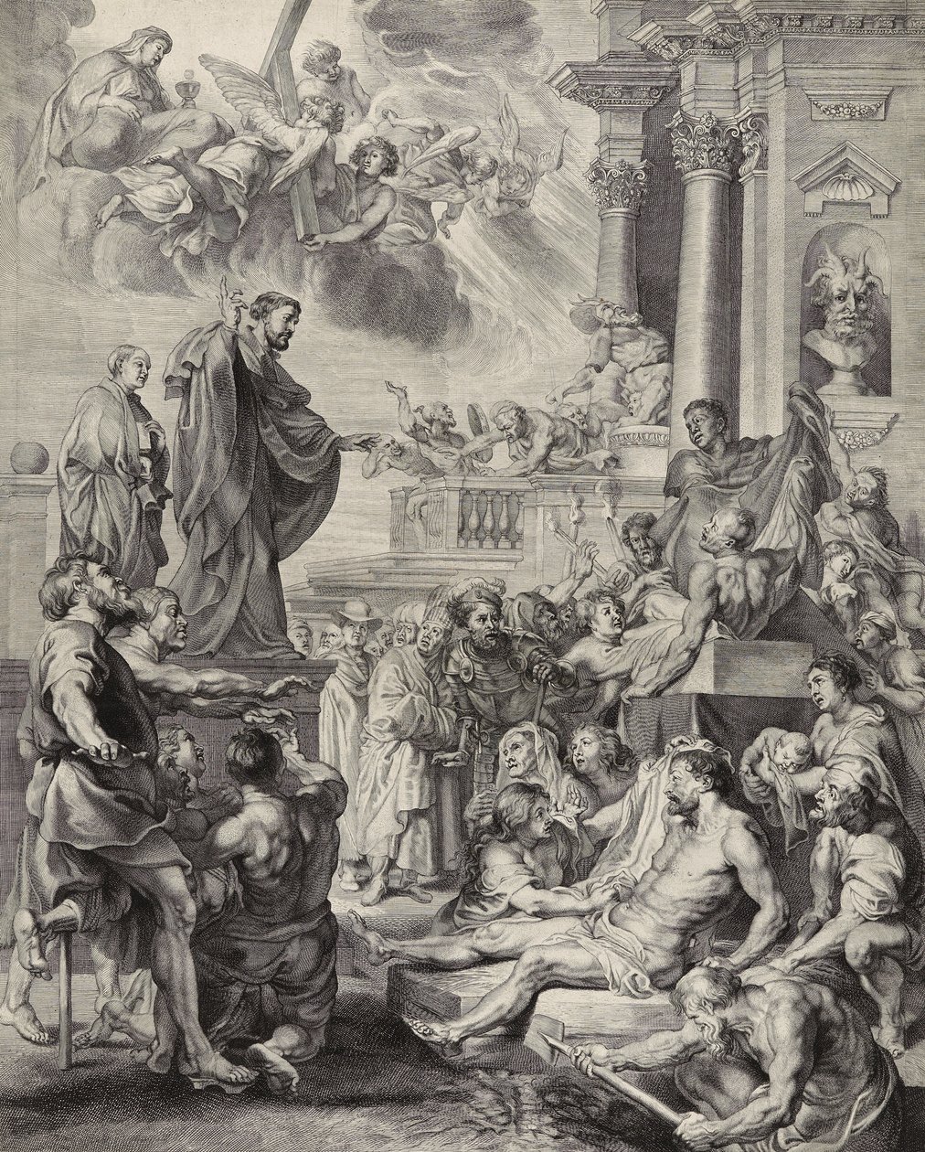 Miracolo di San Francesco Saverio; San Francesco Saverio resuscita un morto da Peter Paul after Rubens