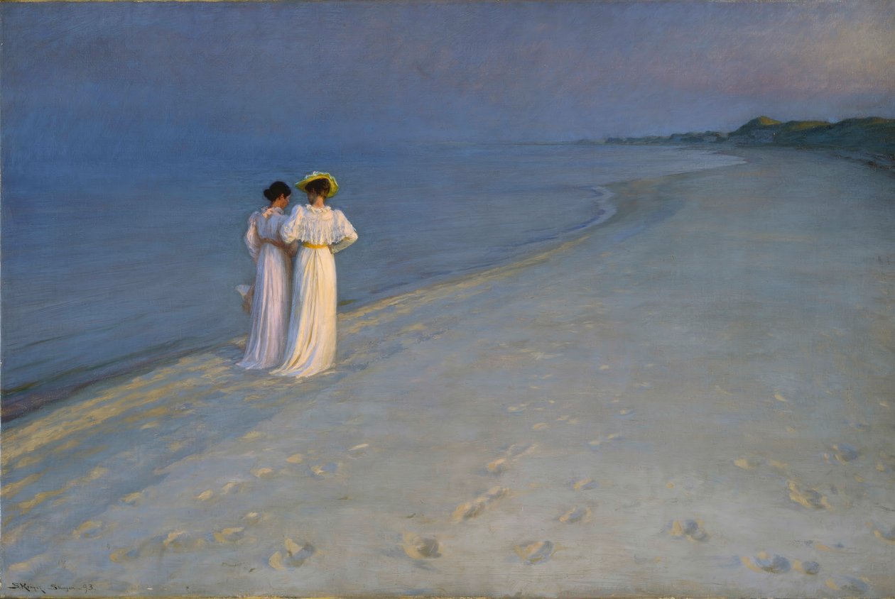 Serata estiva sulla spiaggia sud da Peder Severin Krøyer