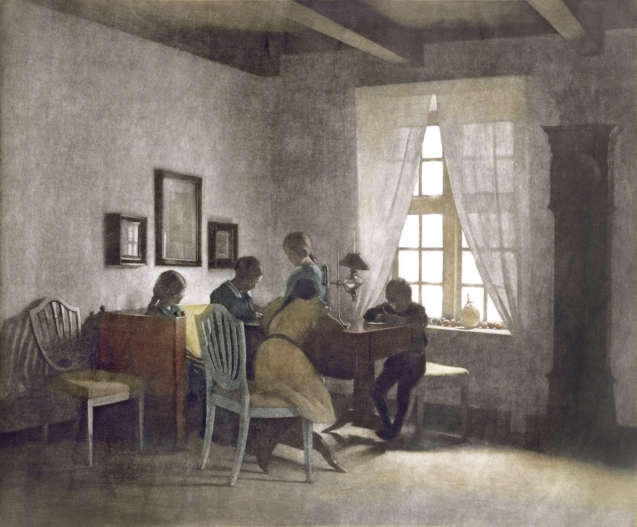 Bambini a tavola da Peter Vilhelm Ilsted