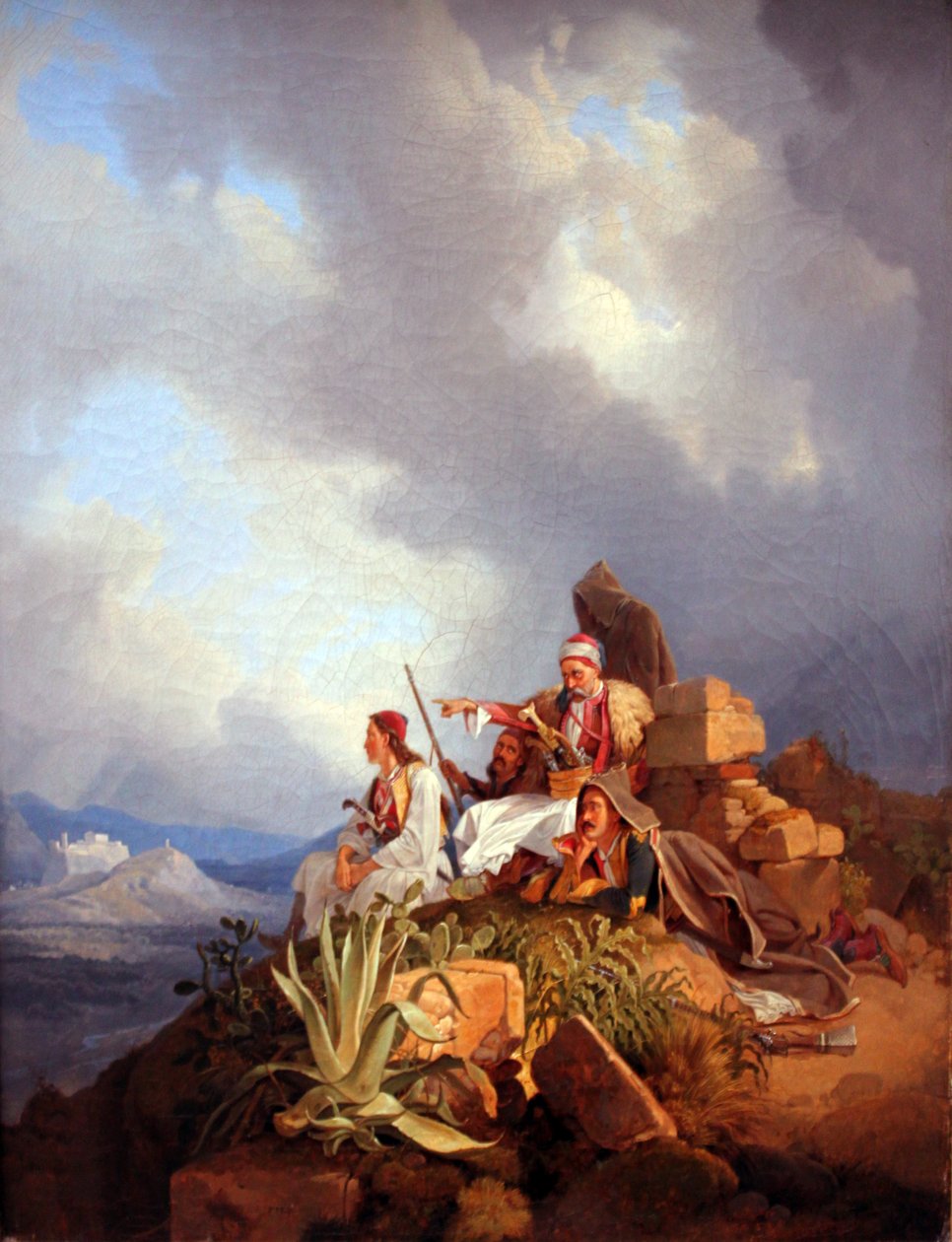 Palikars vicino ad Atene da Peter von Hess