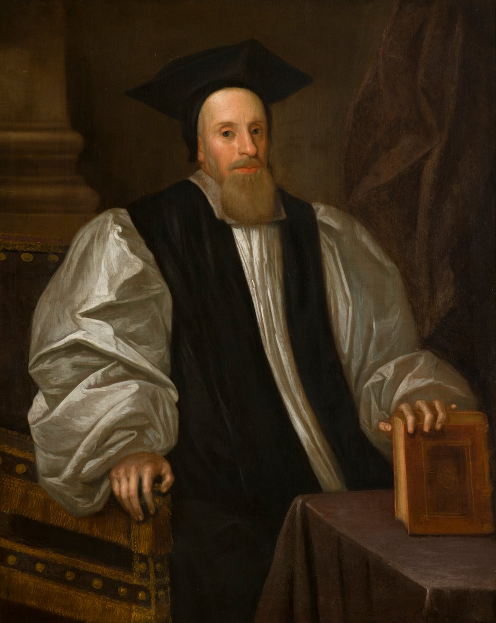 Ritratto di John Bridgeman, Vescovo di Chester (1577-1652) (c.1638-52) da Peter (attr.to) Lely