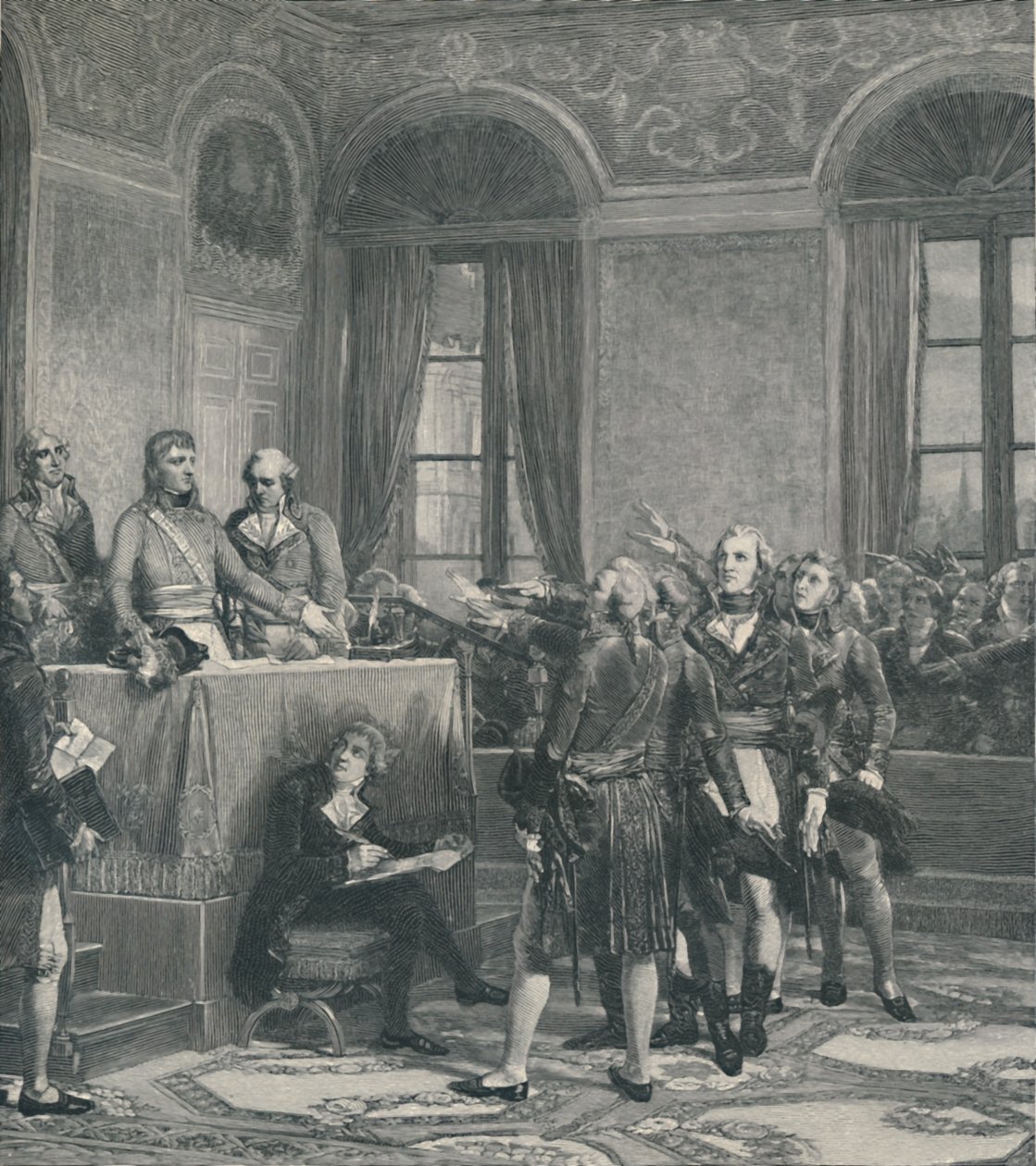 Installazione del Consiglio di Stato...25 dicembre 1799, 1896 da Peter Aitken