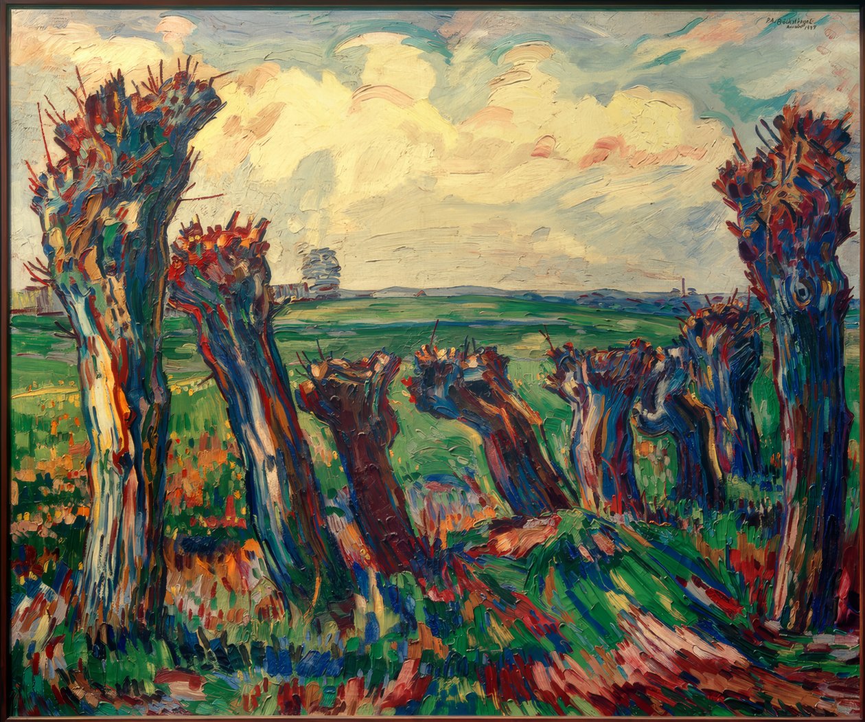 Paesaggio con salici da Peter August Böckstiegel