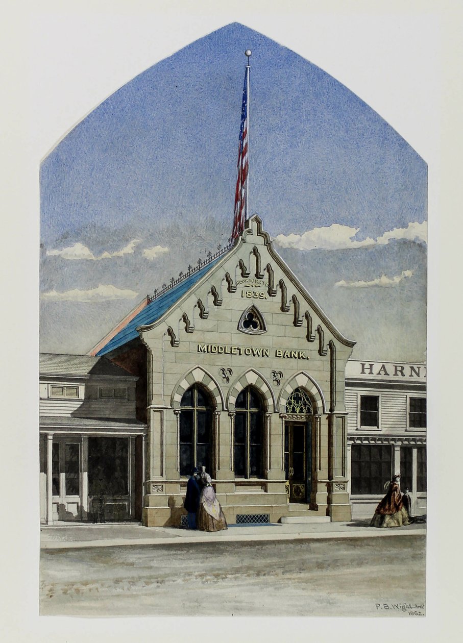 Middletown Bank, New York, Prospettiva da Peter Bonnett Wight