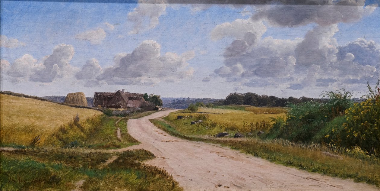 Strada di campagna in Zelanda da Peter Christian Skovgaard